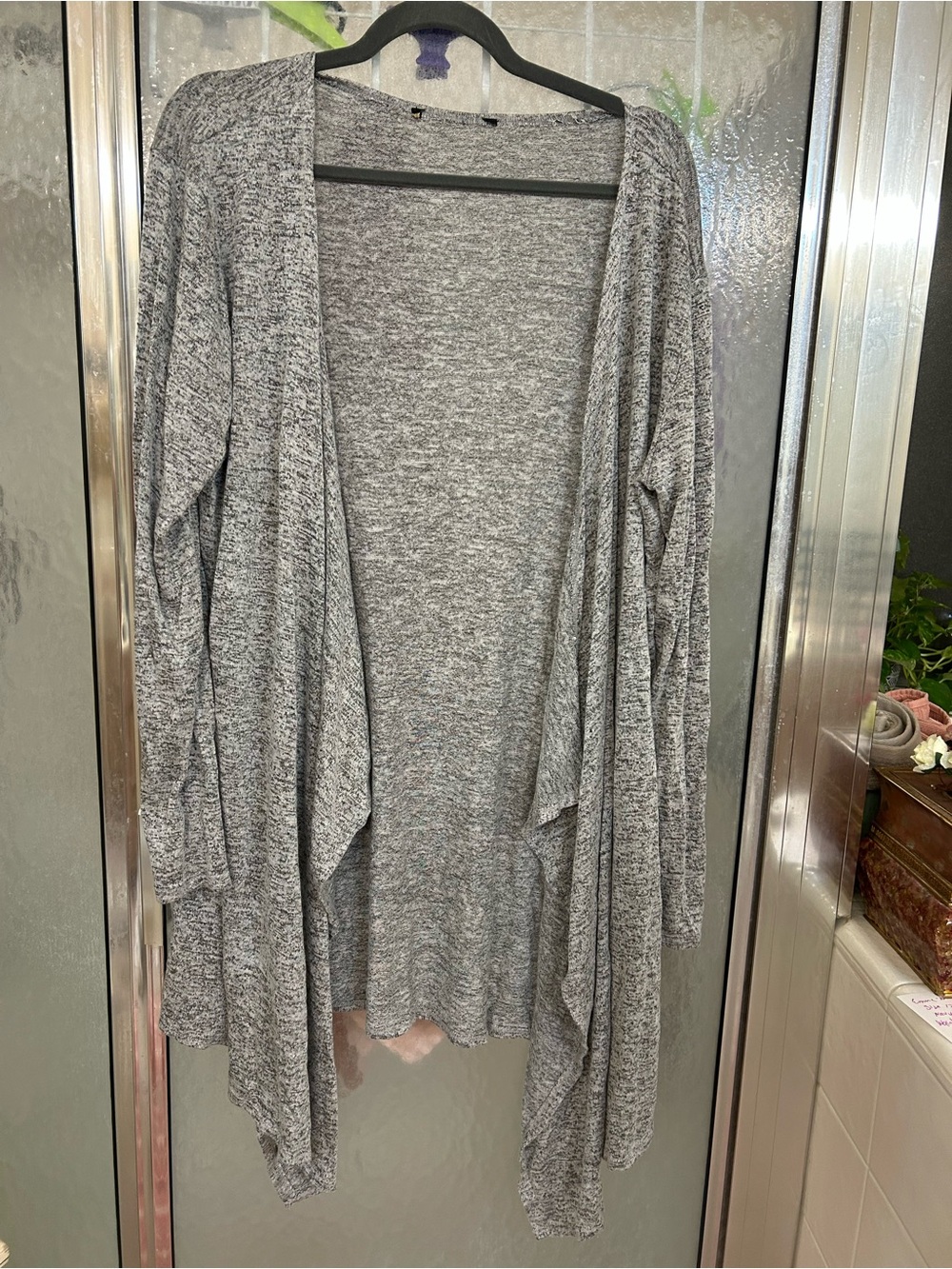 Women's Lightweight Open-Front Cardigan Sweater - Gray